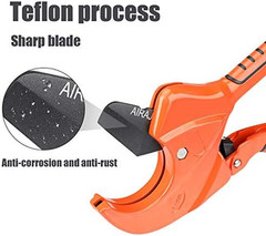 Ratchet PVC Pipe Cutter,Cuts up to 2-1/2&Prime;PEX,PVC,PPR and Plastic Hoses,Pipe Cutt