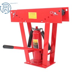 12 Ton Pipe Bender Manual Hydraulic Piping Bending Exhaust Tube Fabric &6 Dies