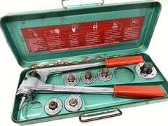 Rothenberger Tube Pipe Expander Set & 6 Dies/Heads 3/8, 1/2, 5/8, 3/4, 7/8 1-1/8