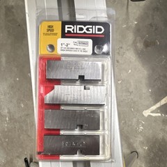 RIDGID 50960 High Speed Pipe Die Set 1&Prime;-2&Prime; 37.5&deg; Groove NPT/PL Threading Tool