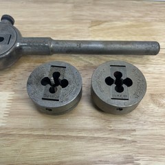 Greenfield Little Giant Die Set Lot Inserts Greenfield 7/16&rdquo; NF20 3/8&rdquo; NF24 1/2&rdquo;