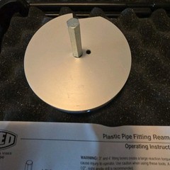Reed Tool PPRK4 Plastic Pipe Reamer Kit, 4-Piece with Case (Very Light Use)