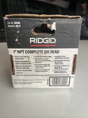RIDGID 36900 Die Head NPT 1 Inch Right Hand Manual Threader; NEW IN BOX