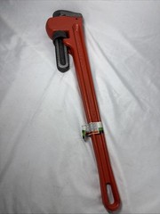 Pittsburgh 24&Prime; Steel Pipe Wrench -Straight Jaw 3&Prime; Capacity- Item #61361