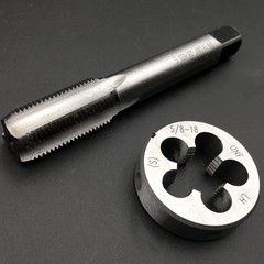 HSS 5/818 UNF Tap And 5/818 UNF Die Set Left Hand Thread Metalworking Tool