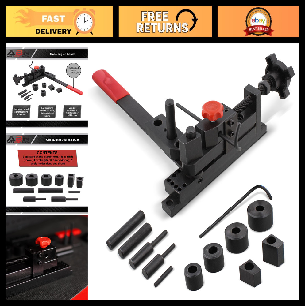 Mini Rod Bender Tool &ndash; Universal Metal Bending Machine for Wire, Flat Stock, Tub