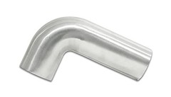 Vibrant Performance 3.5in Tubing 90 Degree Bend Aluminum Brushed