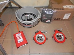 RIDGID 300 -T2 PIPE THREADER 115 V, 38 RPM,341,360, 311, 2 die heads refurbished