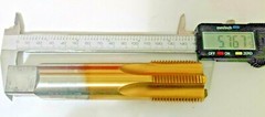 1-11-1/2 NPSC 5 F TiN 1-11.5 STRAIGHT PIPE TAP BRUBAKER (QTY: 1) USA NOS