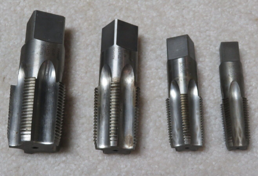 New / Used ?? R & N USA NPTF Pipe Taps 1-1/4; 1&Prime;; 3/4&Prime;; 1/2&Prime; 11-1/2 14 npt