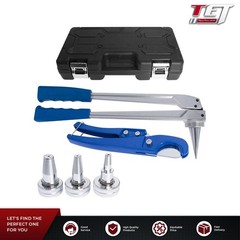 PEX Expansion Tool Kit Tube Expander with 1/2&Prime; 3/4&Prime; 1&Prime; Expander Heads Hard Case
