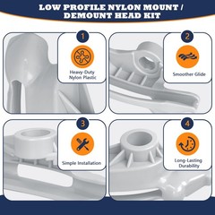 Replacement Duck Head/Duck Bill Nylon Mount 2Pack Grey Part# 8184432/TC184432