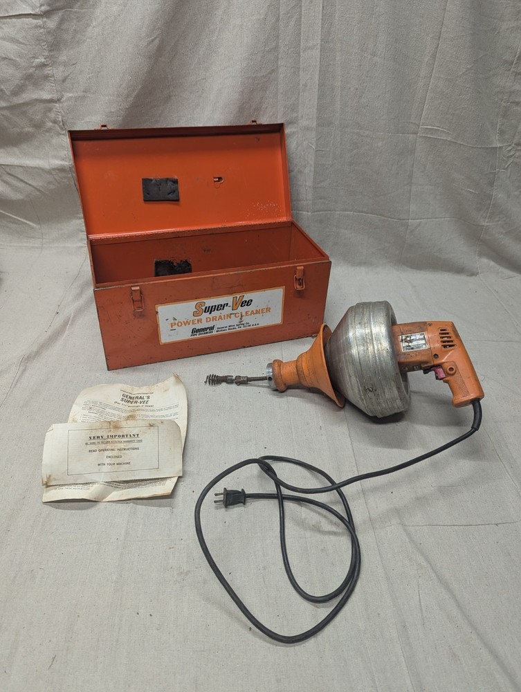 General&rsquo;s Handlectric Super-Vee Electric Drain Pipe Cleaner Model 81596 Type 3