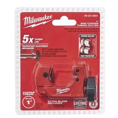 Milwaukee Tool 48-22-4251 NEW up to 1&Prime; Mini Copper Tubing Pipe Cutter Plumbing