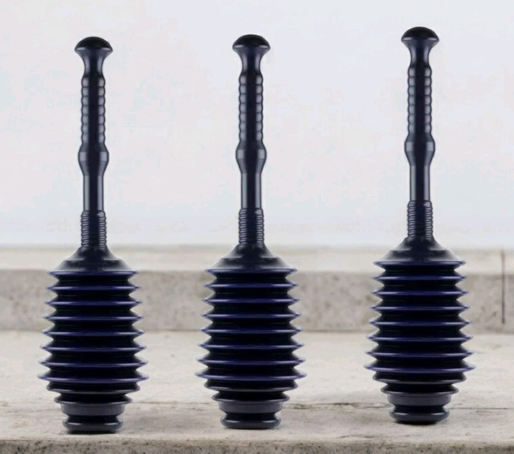 3 Pack GT Water Products Master Plunger Toilet Plunger 21-1/2 in. L X 4 in. D