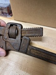 Vintage Trimo Mark 14 Drop Forged Wrench 14&Prime; &ndash; PATD 1889 97 &ndash; TRIMONT MFG CO USA