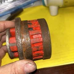 Toledo No. 12 3/8&Prime; Drop Head Pipe Threading Die Head NEW NOS FREE SHIPPING