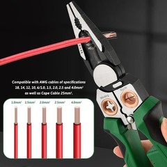 8-in-1 Wire Stripper with Voltage Tester, Multifunctional Electric Wire Strippin