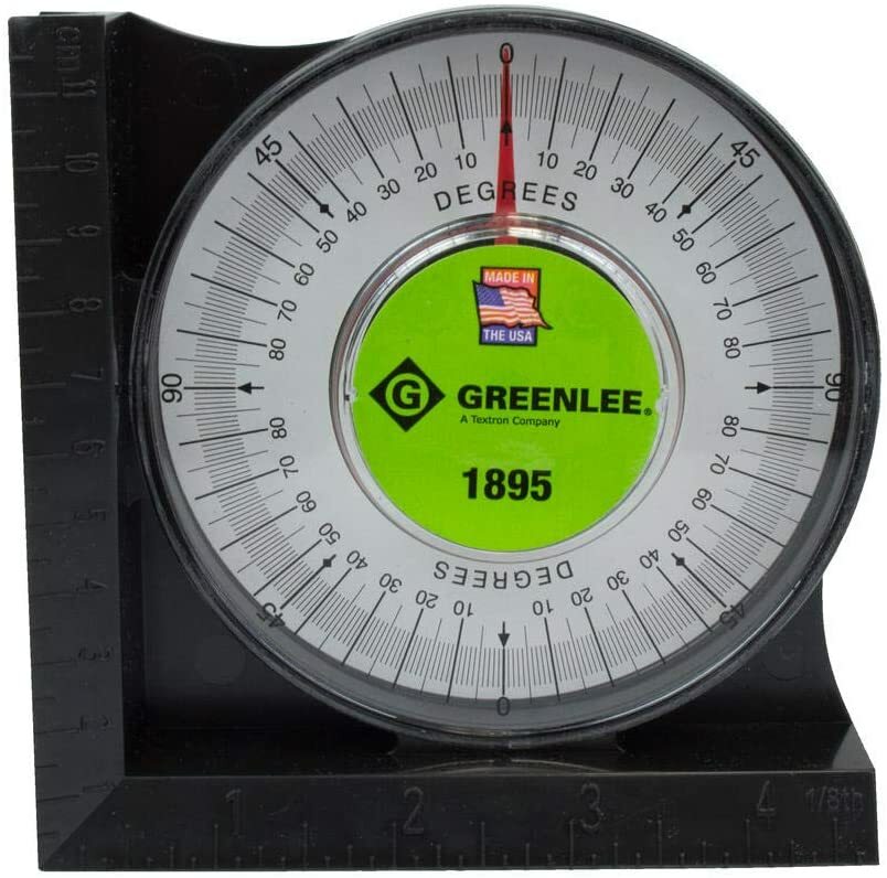 NEW GREENLEE 855 BENDING SCALE MAGNETIC ANGLE DETECTOR PROTRACTOR 0-90 DEGREES