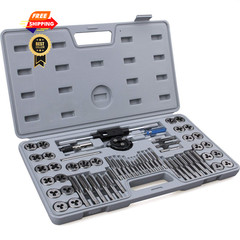 60-Pc Master Tap and Die Set &ndash; Include SAE Inch Size #4 to 1/2&rdquo; Metric&hellip;