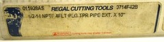 REGAL PLUG TAP 1/2-14 NPTF 4FLT PLG TAPER PIPE EXT. X 10&Prime;