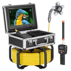 165ft Sewer Camera w/ 512Hz Locator, 9in HD Screen, 36X Zoom