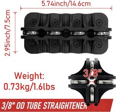 Handheld Tubing Straightener, 3/8 Inch O.D.Fuel and Brake Line Straightening Too
