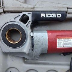 RIDGID 600 115V Electric Pipe Threader Power Drive W/ Clamp Case Germany