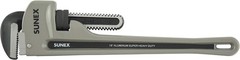 Sunex 18-in Heavy Duty Aluminum Pipe Wrench 2-in Pipe Capacity Hardened Jaws New