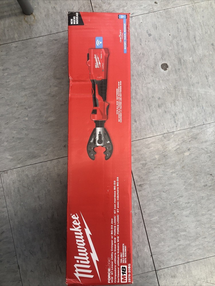 Milwaukee 2978-20BG M18 FORCE LOGIC 6T Linear Utility Crimper w/ BG-D3 Jaw