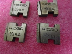 Ridgid 38090 1/2&Prime; NPT High Speed Pipe Dies Cast Iron 0R, 00R, 12-R, 11-R, 111-R