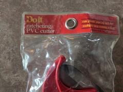 PVC Pipe Cutter, Do It 1 1/4 TO 1 5/8 Ratcheting Cutting PVC CUTTER
