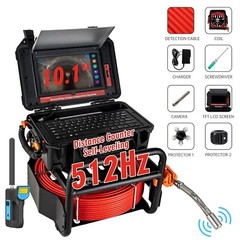 91.5m/300ft 10.1&Prime; Sewer Camera Pipe Inspection Camera 512Hz Locator