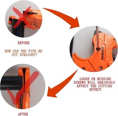 PVC Pipe Cutter Cuts Up To 2-1/2&Prime; PEX PVC PPR Plastic Hoses & Plumbing Pipes SK5