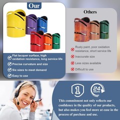 Drkerr 6Piece Magnetic Metal Pipe Cutting Guide Kit &ndash; (Includes Sizes: 1-5/8&Prime;&hellip;