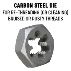 3/8&Prime; NPT Pipe Tap and Die Kit, Carbon Steel Pipe Tap and Pipe Die &ndash; Hex Shape, P