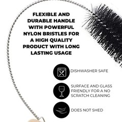 Flexible Drain Cleaner Brush (72&Prime; Long) for Clogs, Drains, Bottles, Pipes, Ba&hellip;