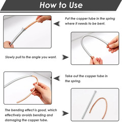 5PCS Refrigeration Copper Tube Bending Spring Set &ndash; 1/4&Prime; to 5/8&Prime; AC Pipe Bender