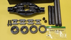 Antique Early Reed Mfg Co Pipe Threader Set w/ Box 1/2&ndash;1&frac14; R Dies Erie PA