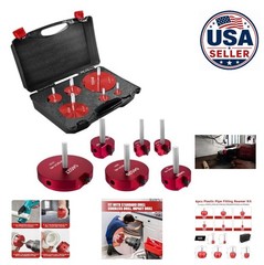 PVC Pipe Reamer Set 6 Piece 0.75 1 1.5 2 3 4 Inch Fitting Saver For Drill
