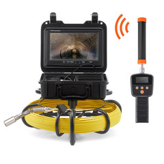 Sewer Camera with 512Hz Locator, 165 Ft/50 M, 9&Prime; Pipeline Inspection Camera with