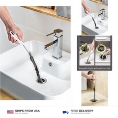 2-Piece Flexible Drain Brush Sink Unblocker Elastic Hose Pipe Straw Cleaning &hellip;