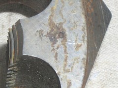 USED 2-7/8-8 IN INCH NPT HEX CARBON STEEL RE-THREADING TAPERED DIE
