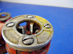 Ridgid 00-R Pipe Threader Die Head w/ 1/2&Prime; NPT Die,USED,Lot of 1