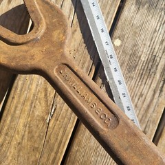 VINTAGE JUMBO 24&Prime; LONG J.H.WILLIAMS & Co. No. 4 1/2 BULL DOG ALLIGATOR WRENCH