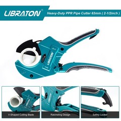 Libraton PVC Pipe Cutter 2-1/2&Prime;, Large PVC Cutter, Improved Blade for Heavy-d&hellip;