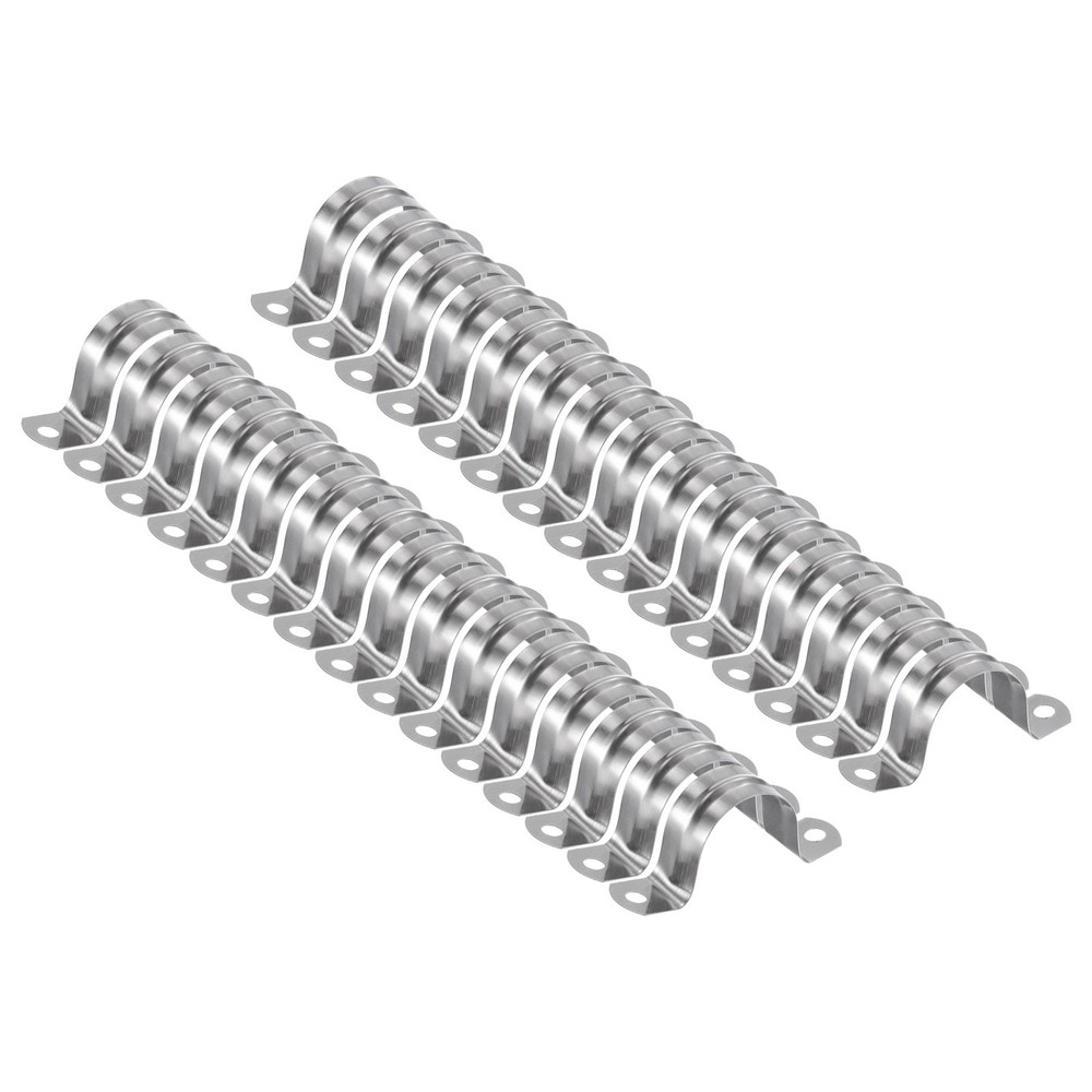 30pcs 1 3/16 Inch 30mm Conduit Clamp, M30 U Tube Pipe Clamp, Stainless Steel