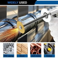 PVC Internal Pipe Cutter, with Diamond Grit Cutting Wheel and Handle,1/4in He&hellip;