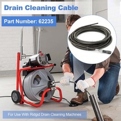 62225 Drain Cleaning Cable, 5/16 In. X 25 Ft.Fits G2037506, 4MY89, 4Z661