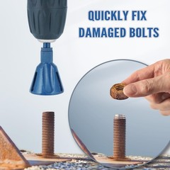 All Thread Deburring Tool, Bolt Deburring Tool, Quick Release 1/4&Prime; Hex Shank &hellip;